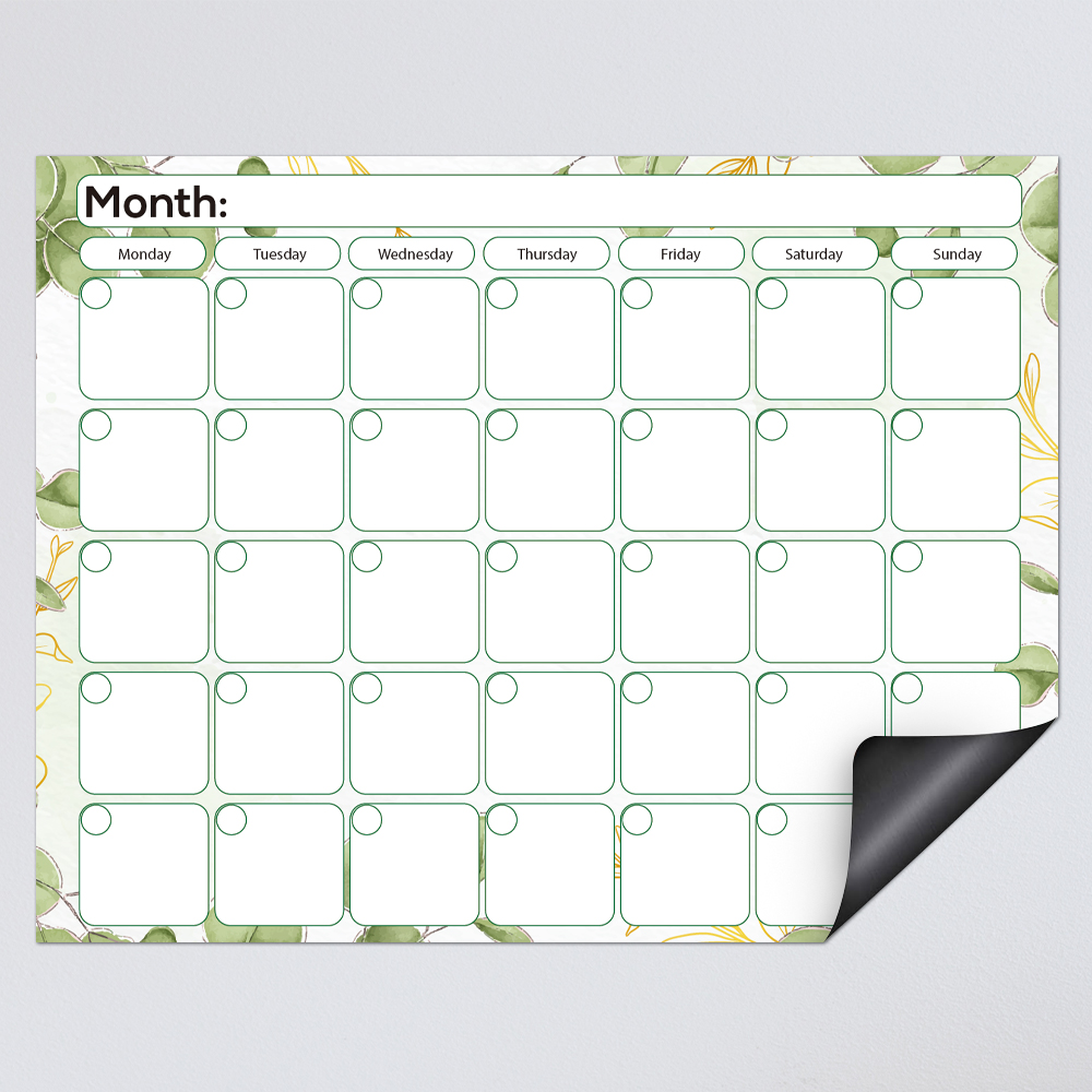 Custom Magnetic Dry Erase Calendars