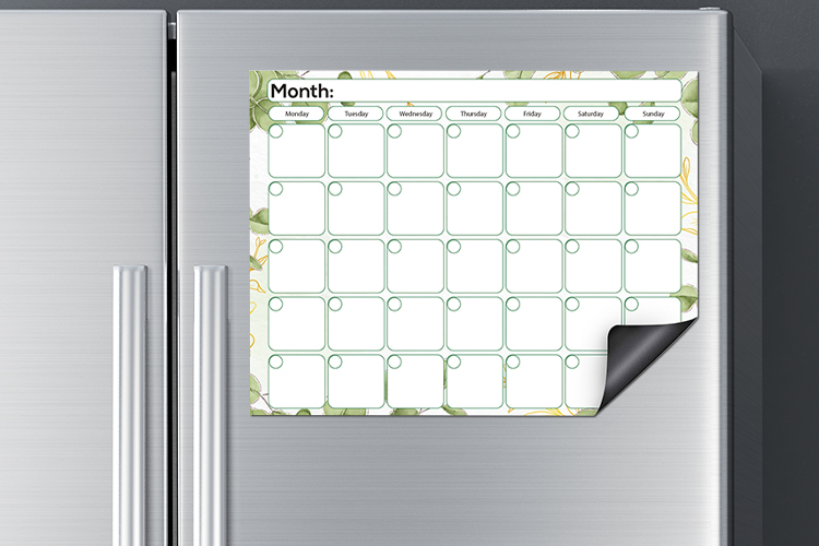 Magnetic Dry Erase Calendar